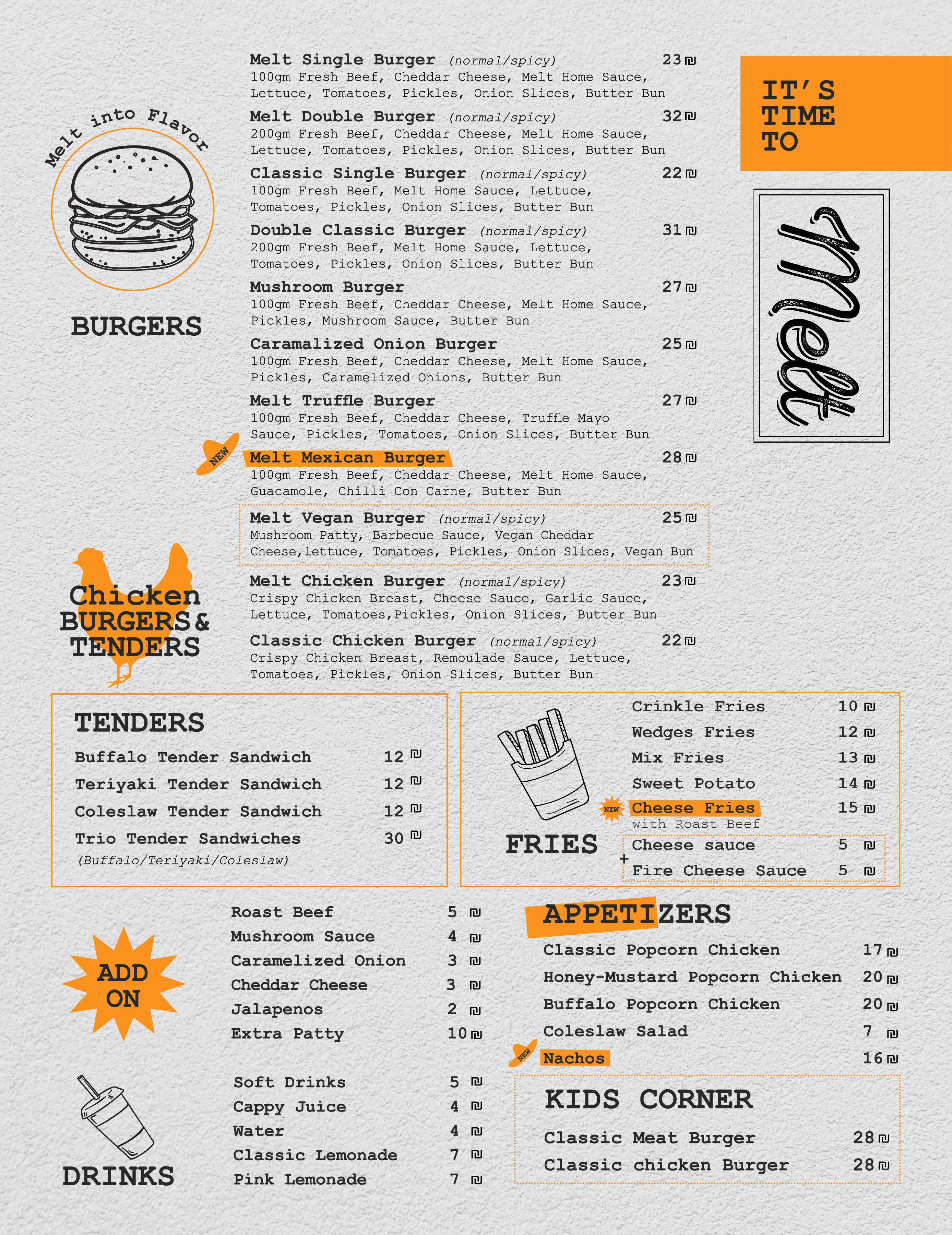 Menu page 1